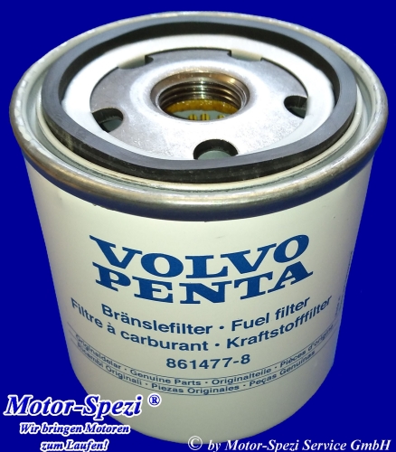 Volvo Penta Kraftstofffilter für D2-40, D2-55 und D2-75, original 861477